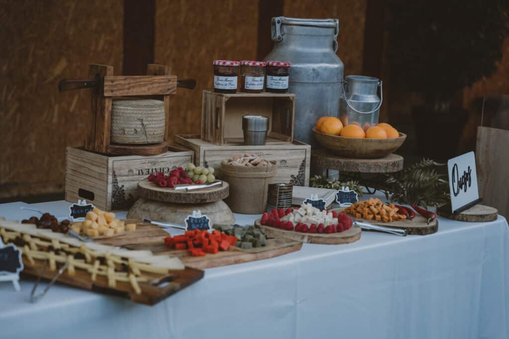 quesos deliciosos atardecer salones de boda