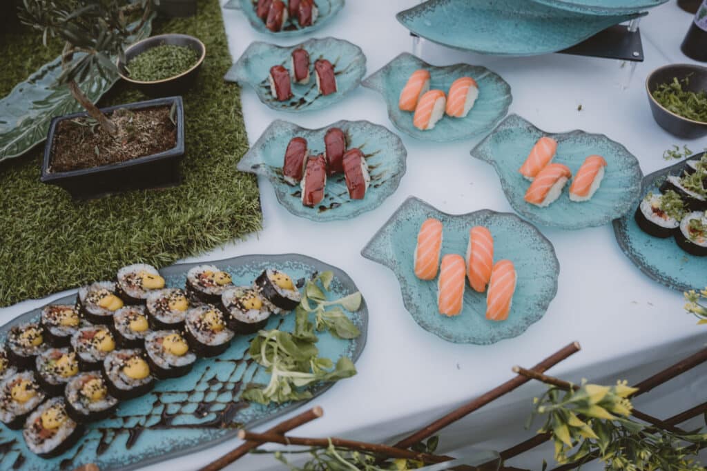 sushi atardecer salones