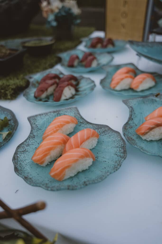 sushi atardecer salones