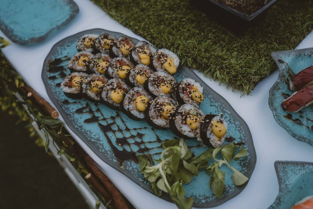 sushi atardecer salones