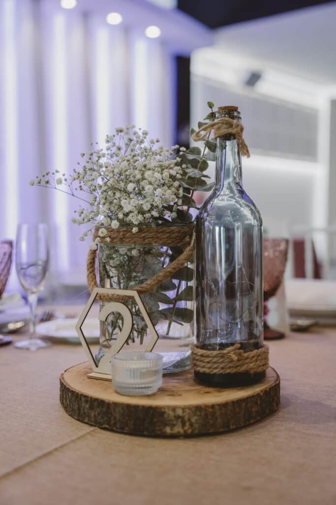 atardecer salones de boda decoración de flores