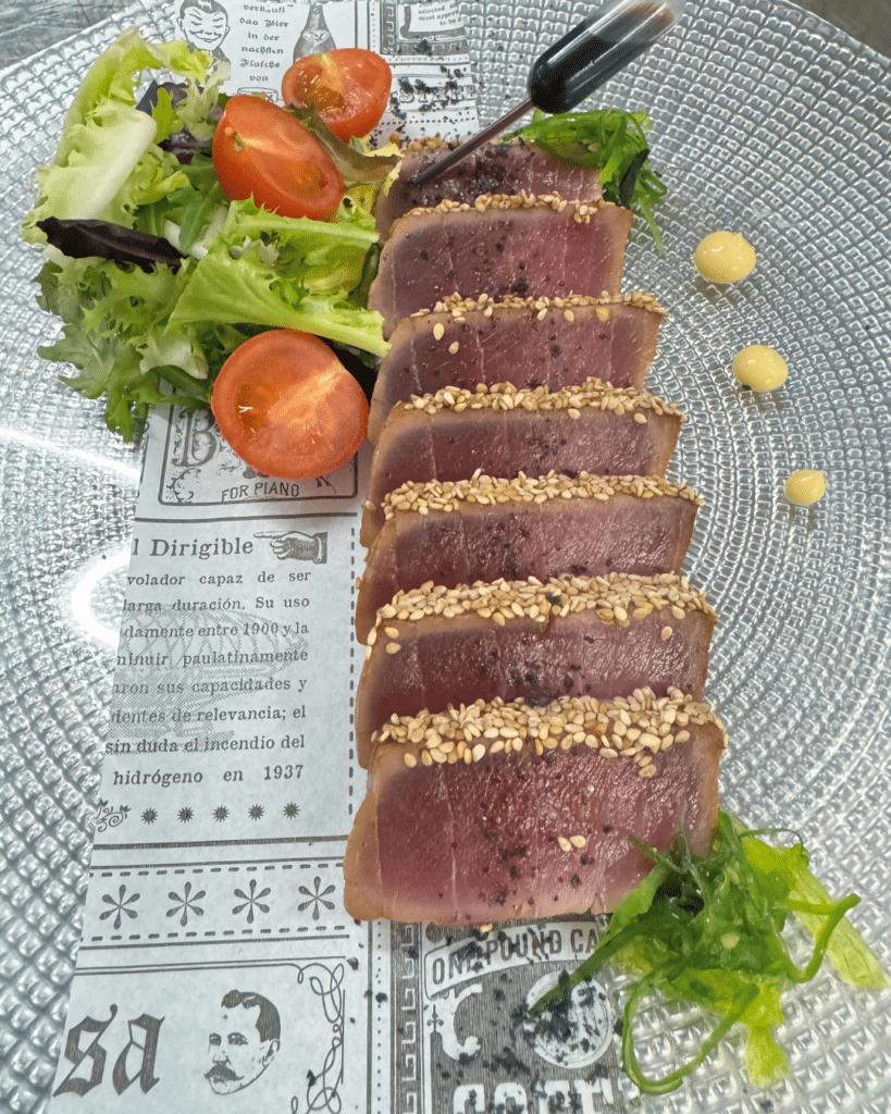 platos degustacion atardecer salones carne