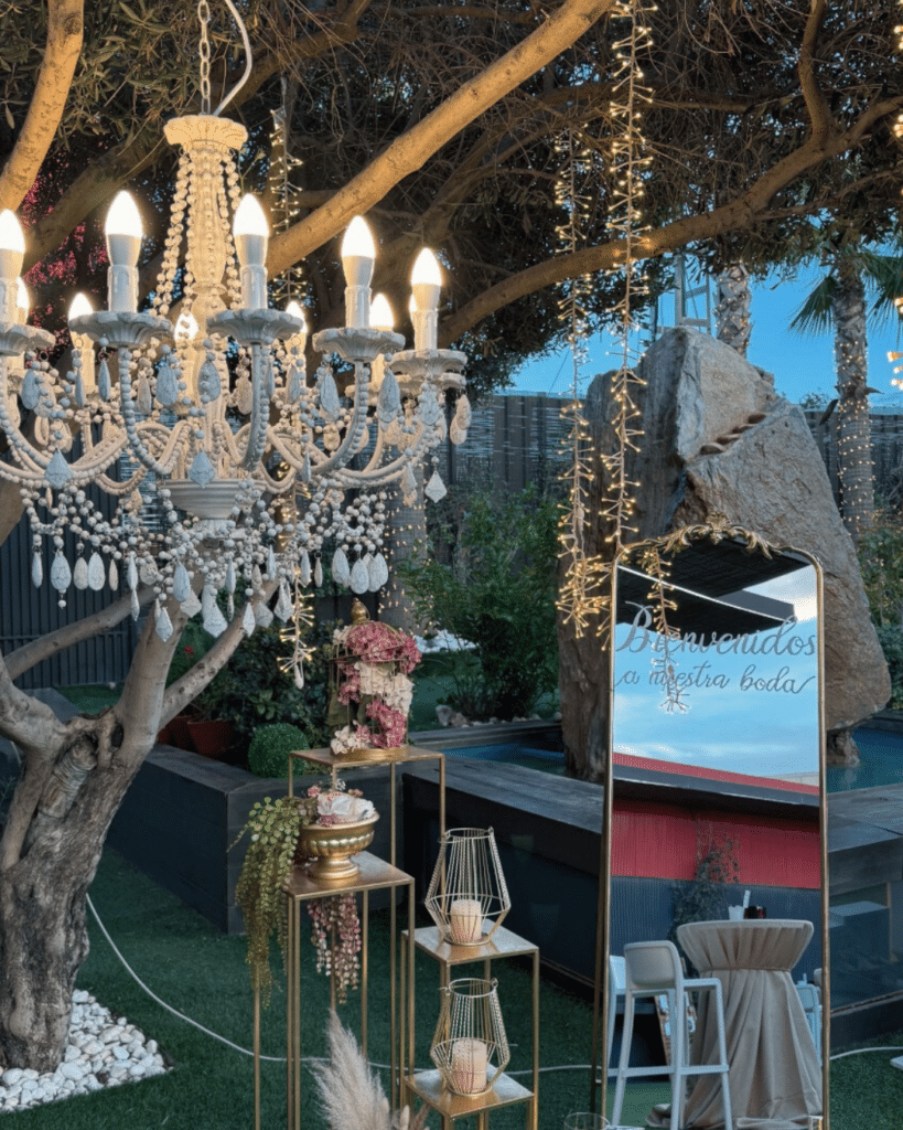 jardín exterior bodas