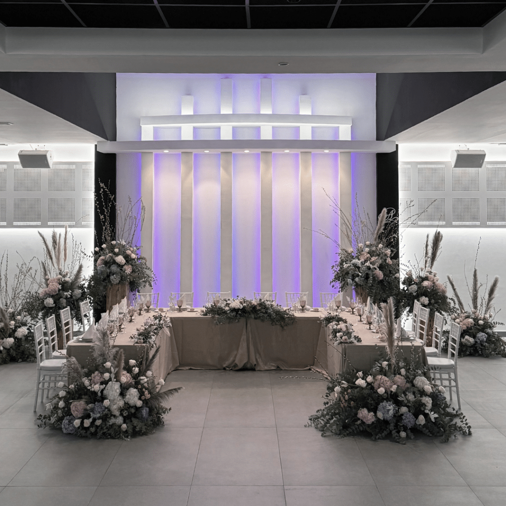 mesa nupcial salon interior